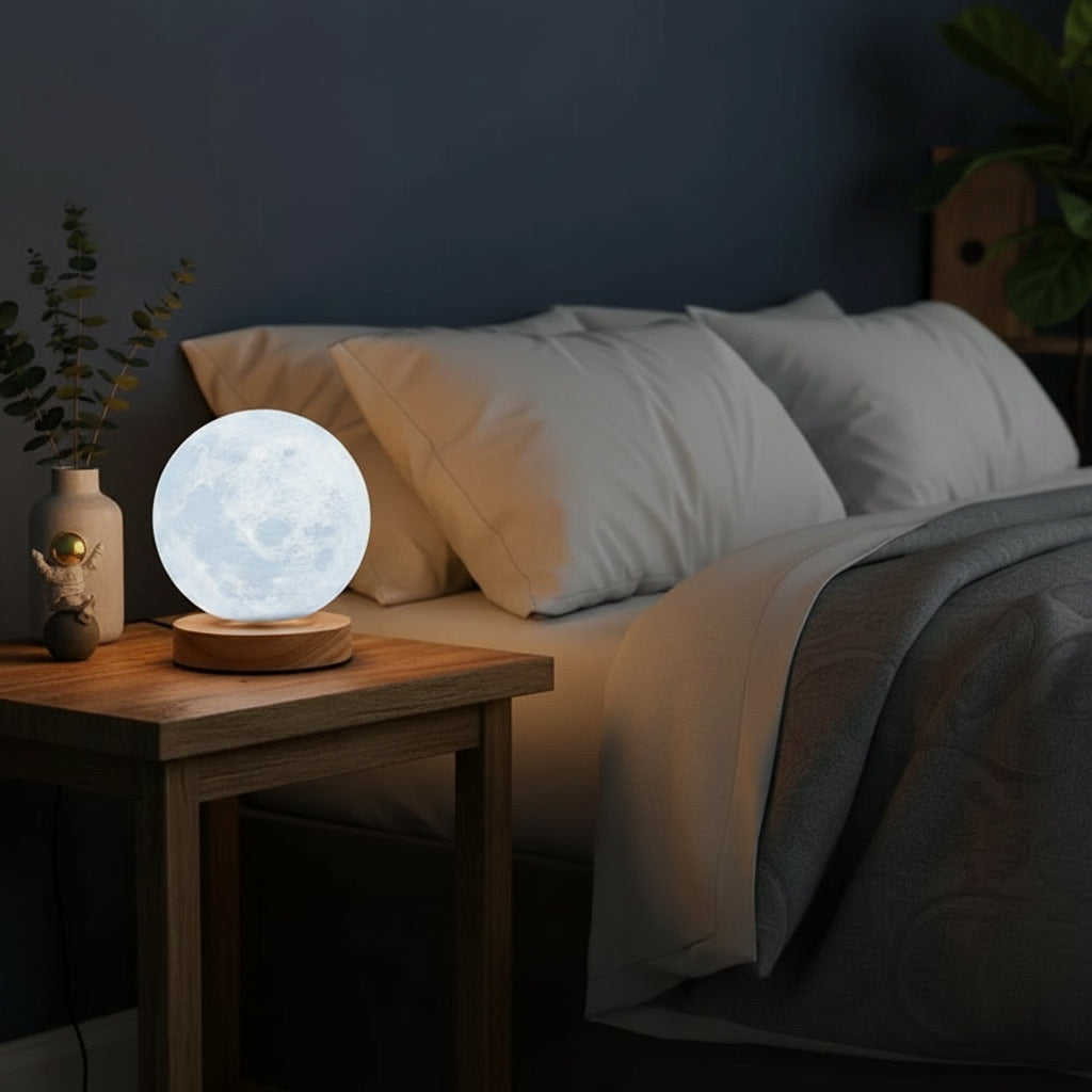 Levitating Moon Lamp - Floating Magnetic Night Light