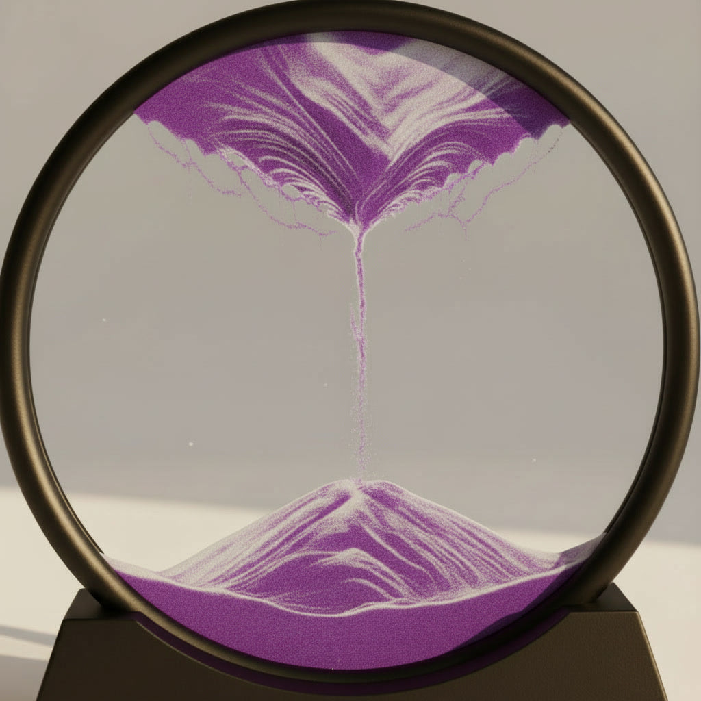 Dynamic Round Sand Art - Liquid Motion Frame