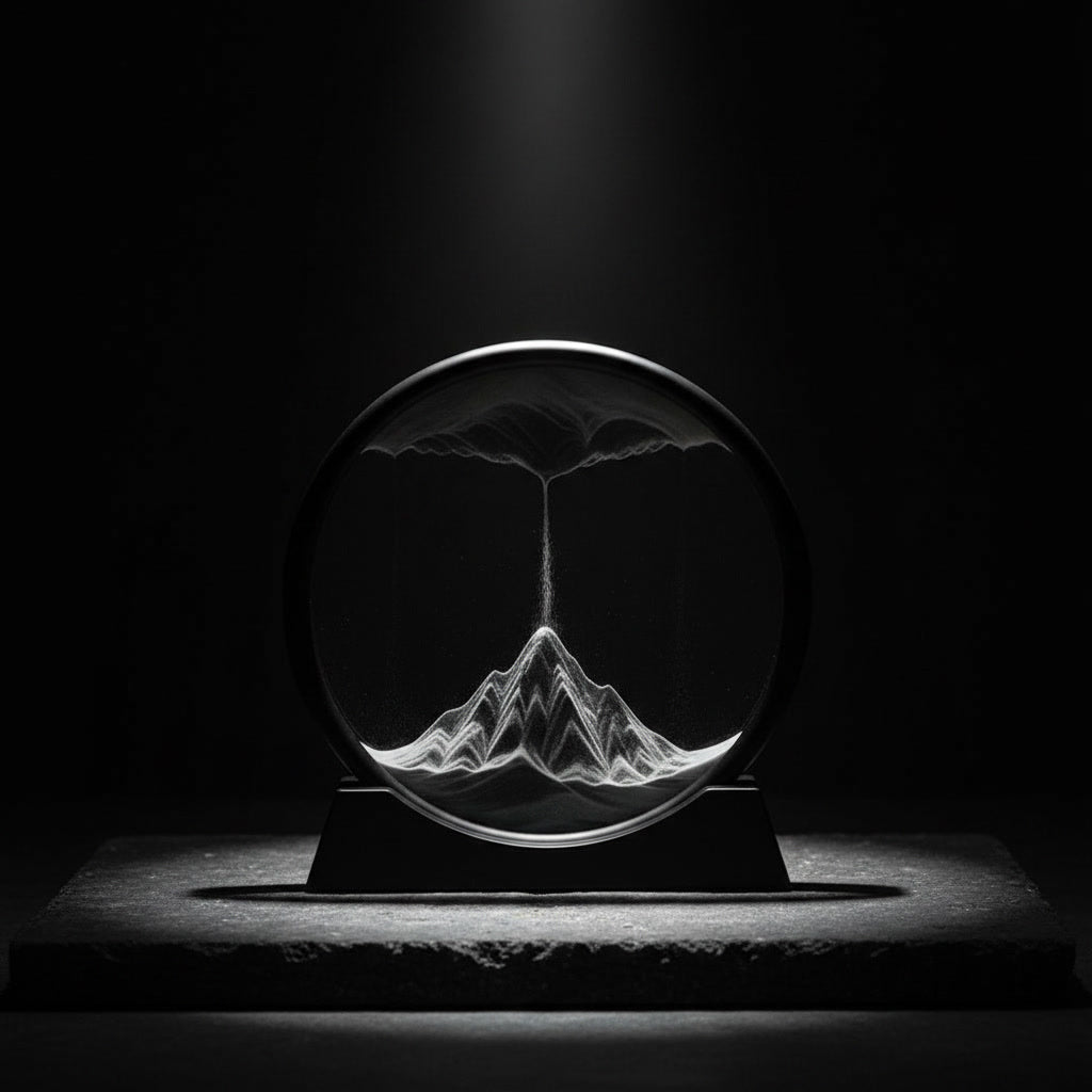 Dynamic Round Sand Art - Liquid Motion Frame