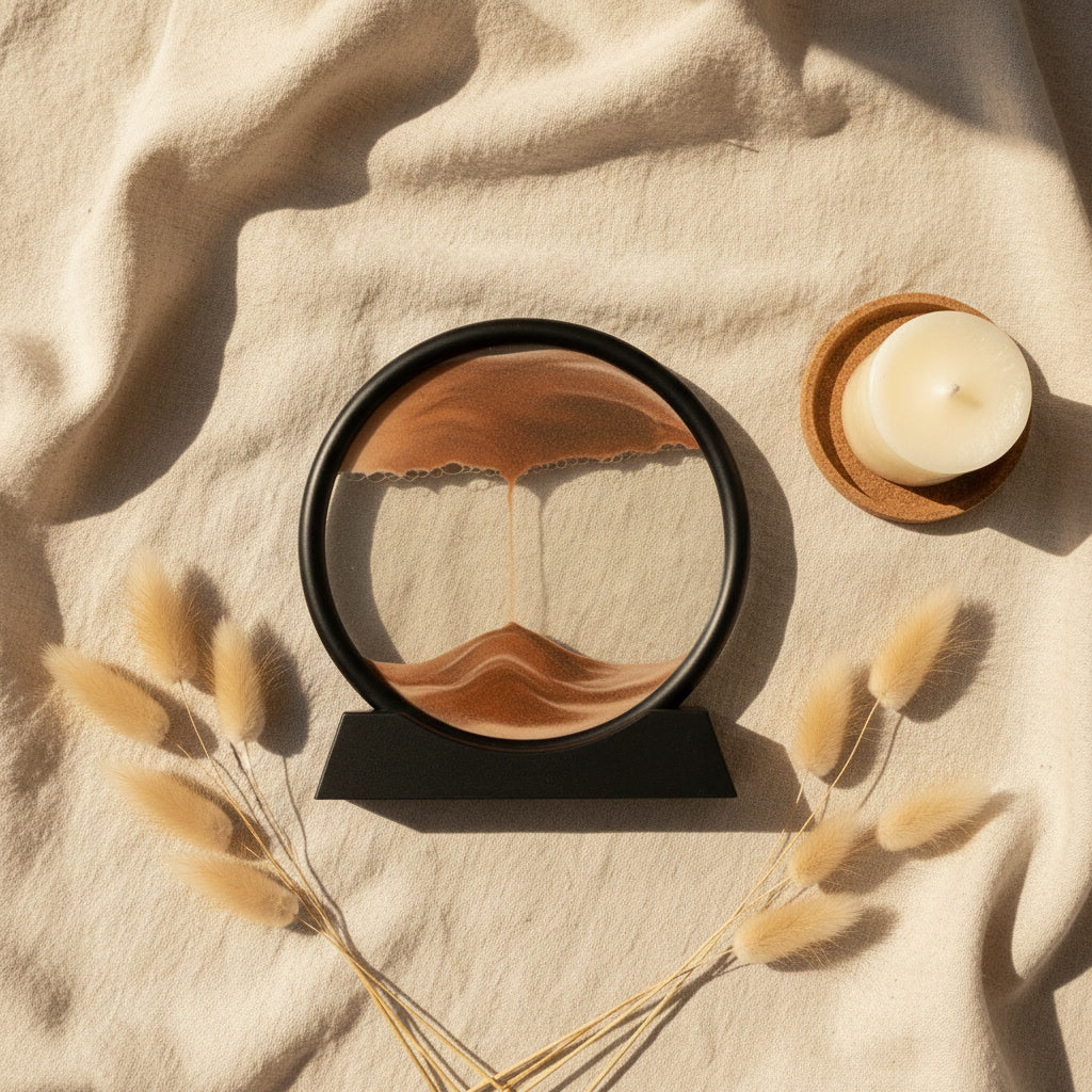 Dynamic Round Sand Art - Liquid Motion Frame