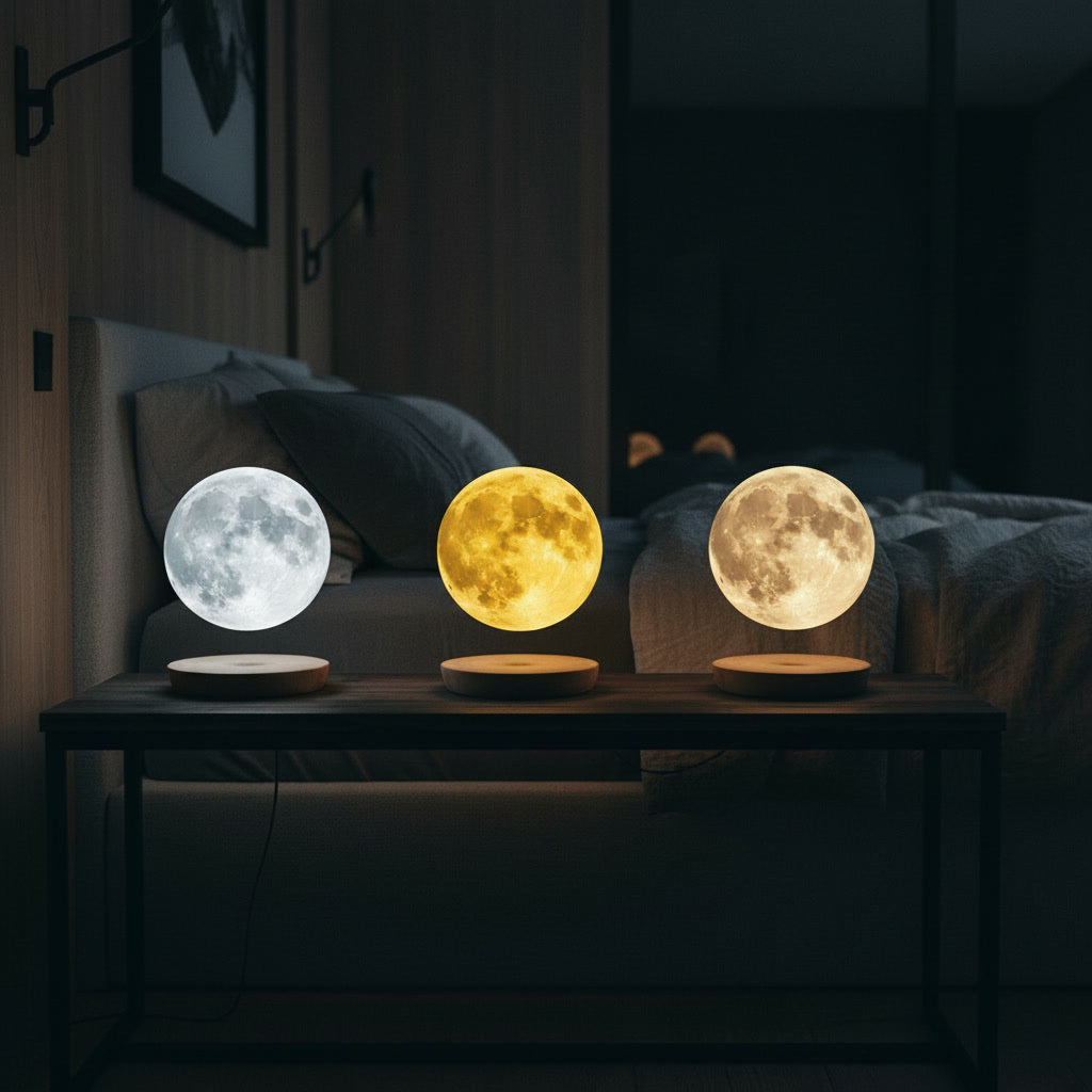 Levitating Moon Lamp - Floating Magnetic Night Light