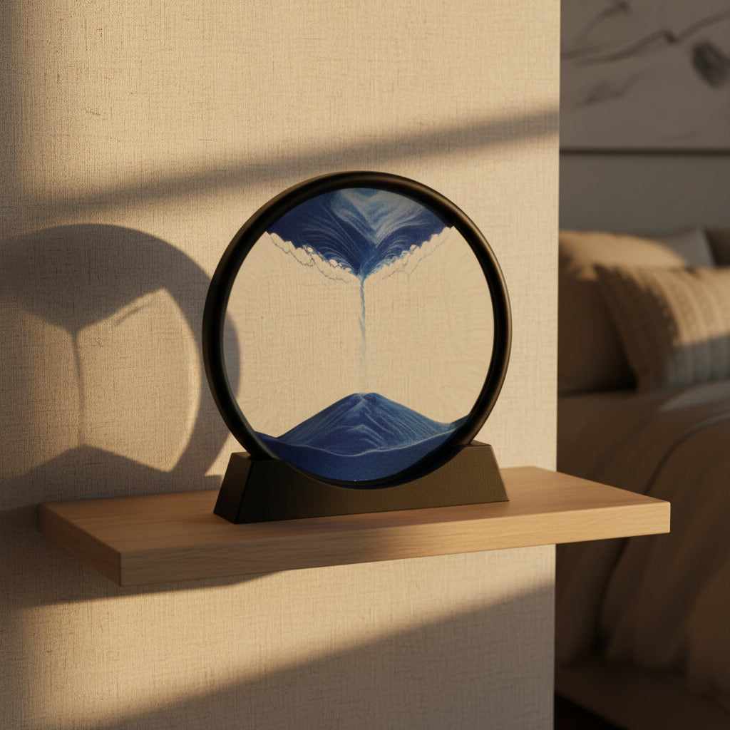 Dynamic Round Sand Art - Liquid Motion Frame