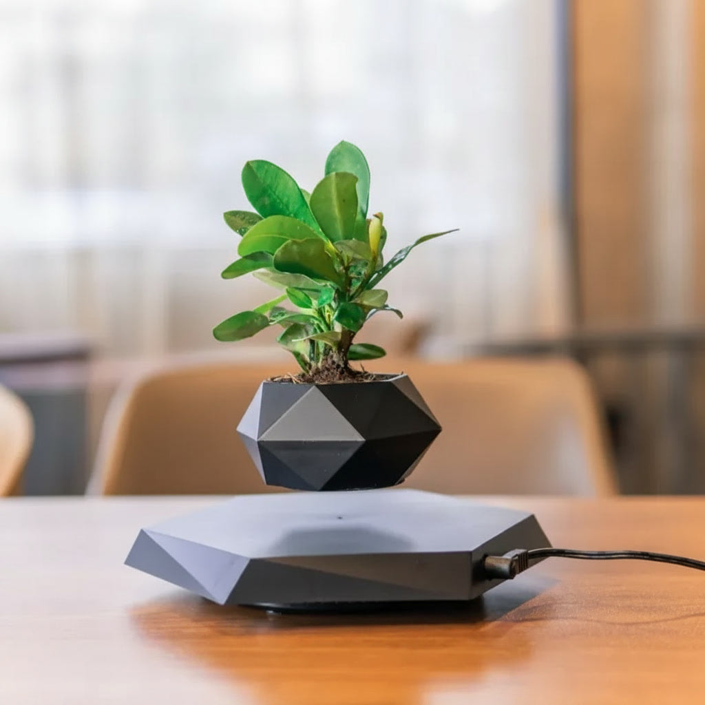Levitating Floating Plant Pot - Magnetic Floating Planter
